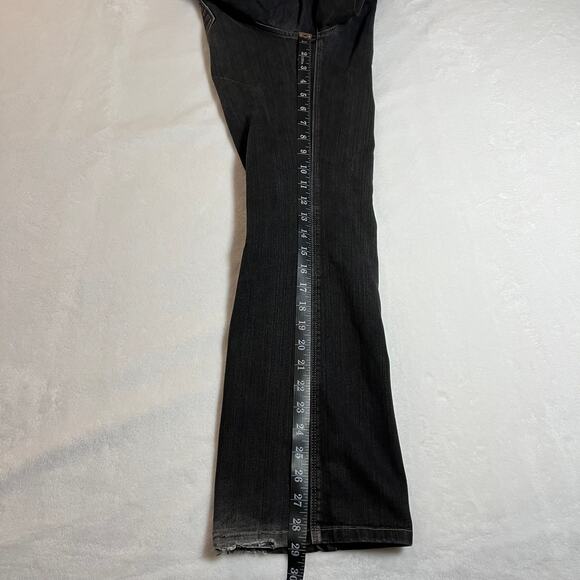 White House Black Market Blanc Boot Leg Jeans Size 6S Minimalist Preppy Casual - Picture 10 of 11